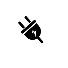 electric plug isolated on white background