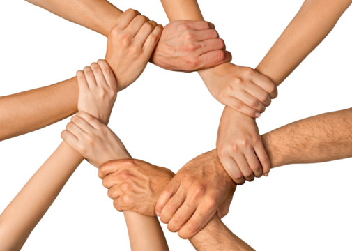 Connection community togetherness harmony holding hands cooperation support