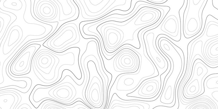 The stylized height of the topographic contour in lines and contours. The concept of a conditional geography scheme and the terrain path. Vector illustration. Vector concept image