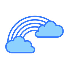 A beautifully designed vector of rainbow in modern style, a meteorological phenomenon icon, download this premium icon