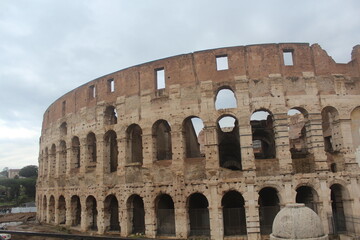 Fototapeta premium Rome Colosseum and surrounding landscapes, Rome Italy