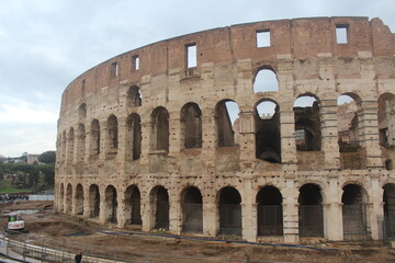 Obraz premium Rome Colosseum and surrounding landscapes, Rome Italy