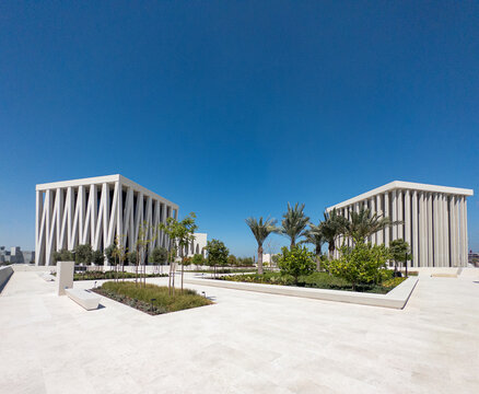 The Abrahamic Family House, encompassing a mosque, a church, a synagogue and is situated in the Saadiyat Island Cultural District, Abu Dhabi