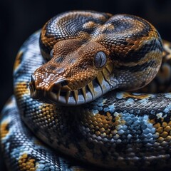 Fototapeta premium close up of a python