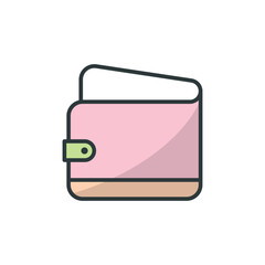 Wallet icon vector design templates