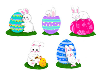 Rabbit easter in any position