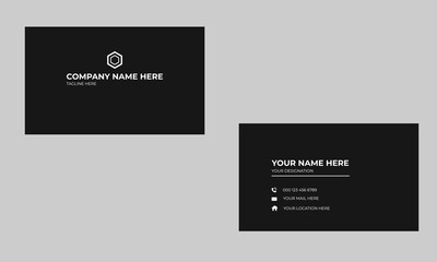 Simple flat victor Business Card design
