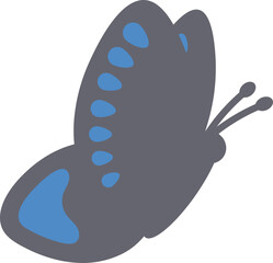 Cute Black Butterfly