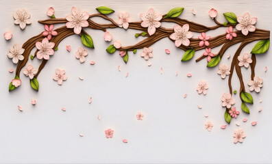 cherry blossom border
