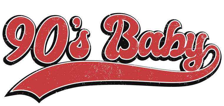 90s baby png design