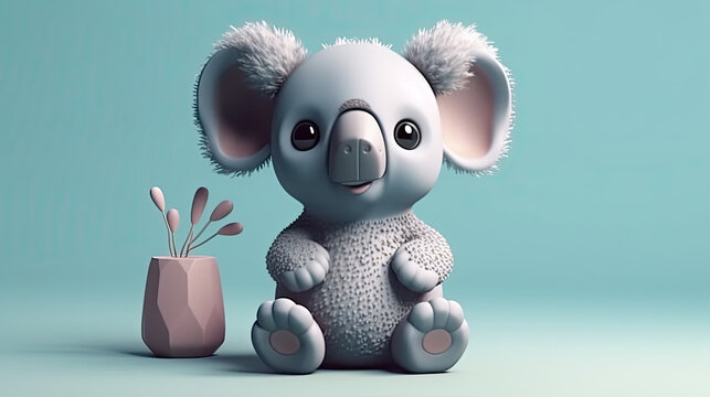 Isometric Koala Design: Fun and Expressive, Generative AI