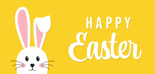 Fototapeta premium Easter rabbit, easter Bunny. Vector illustration.