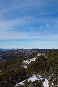 a chalet at Mt Hotham in winter