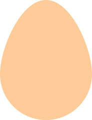 Egg icon on transparent background, PNG illustration