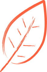 Leaf icon, eco symbol, PNG illustration