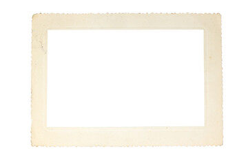 old photo frame texture png isolated picture postcard border