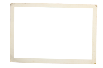 old photo frame texture png isolated picture postcard border