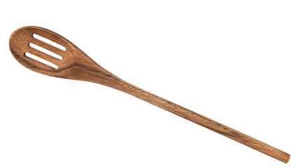wooden kitchen spoon for cooking isolated on white