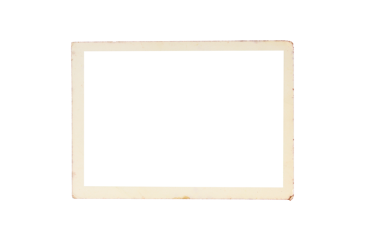 old photo frame texture png isolated picture postcard border