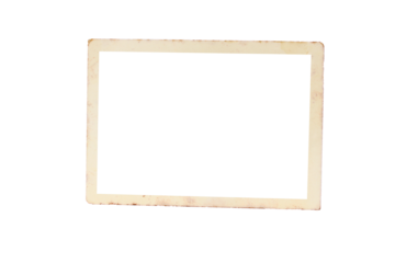 old photo frame texture png isolated picture postcard border
