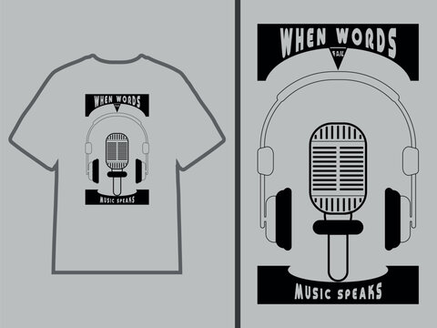This design refers to a music t-shirt design.