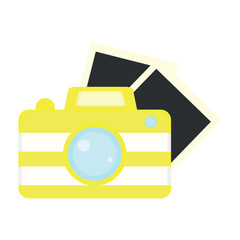 Obraz premium Camera with photos