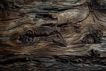 The surface of the old brown wood texture. Generative Ai. 