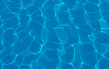 The reflection of the suns rays in the water in the pool with sea water, The glare of the sun, Egypt