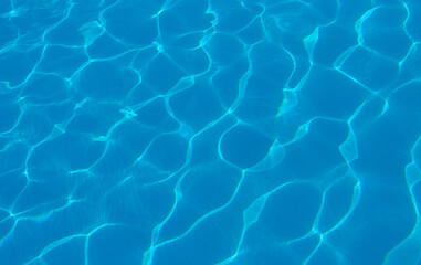Obraz premium The reflection of the suns rays in the water in the pool with sea water, The glare of the sun, Egypt