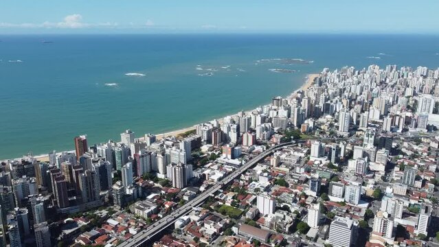 Vit&oacute;ria Vila Velha Mar Litoral Ponte Praia Paisagem Drone Esp&iacute;rito Santo Sudeste Brasil Espirito Estrada Panorama Ba&iacute;a Constru&ccedil;&atilde;o Turismo Turista Viagem Viajando Barco Bandeira Ilha 