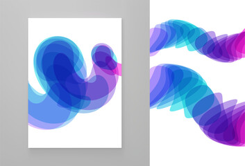 Abstract background. Spiral. 3d vector illustration. Design for banner, flyer, poster, cover or brochure.
