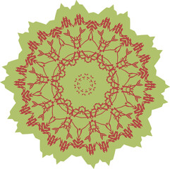 Beautiful round pattern. Vector file for designs.