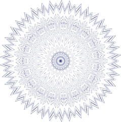 Beautiful round pattern. Vector file for designs.