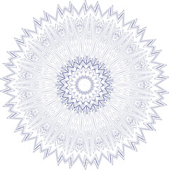 Beautiful round pattern. Vector file for designs.