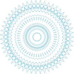 Beautiful round pattern. Vector file for designs.