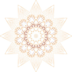 Beautiful round pattern. Vector file for designs.