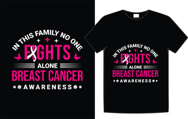 Breast cancer awareness t-shirt design