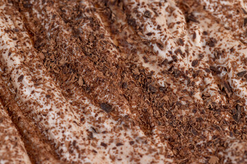 Milk sweet yogurt with bifidobacteria and chocolate