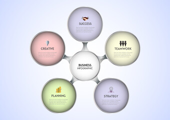 Business Infographic Process Design Template