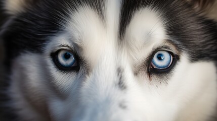 Siberian Husky's face