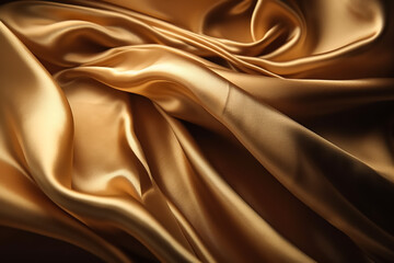 Elegant shiny gold wavy abstract background