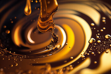Gold oil abstract background