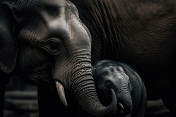 Elephant mom