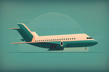 飛行機 イラスト | Airplane Illustration Generative AI