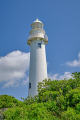 Farol das Conchas Lighthouse in Nova Brazilia on Ilha do Mel, in the state of Parana in Brazil.