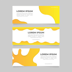Clean and Contemporary Abstract Minimalism Banner Set