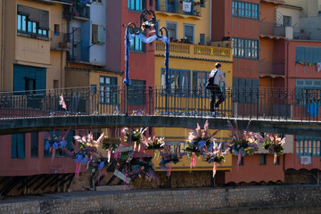 Obraz premium Puente de la Princesa, Gerona (pont de la Princesa, Girona)