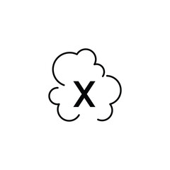 Smoke sign icon. Graphical symbol modern, simple, vector, icon for website design, mobile app, ui. Vector Illustration