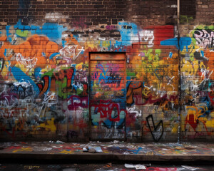 Fototapeta na wymiar graffiti on the wall