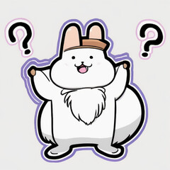 Rabbit with questions.
